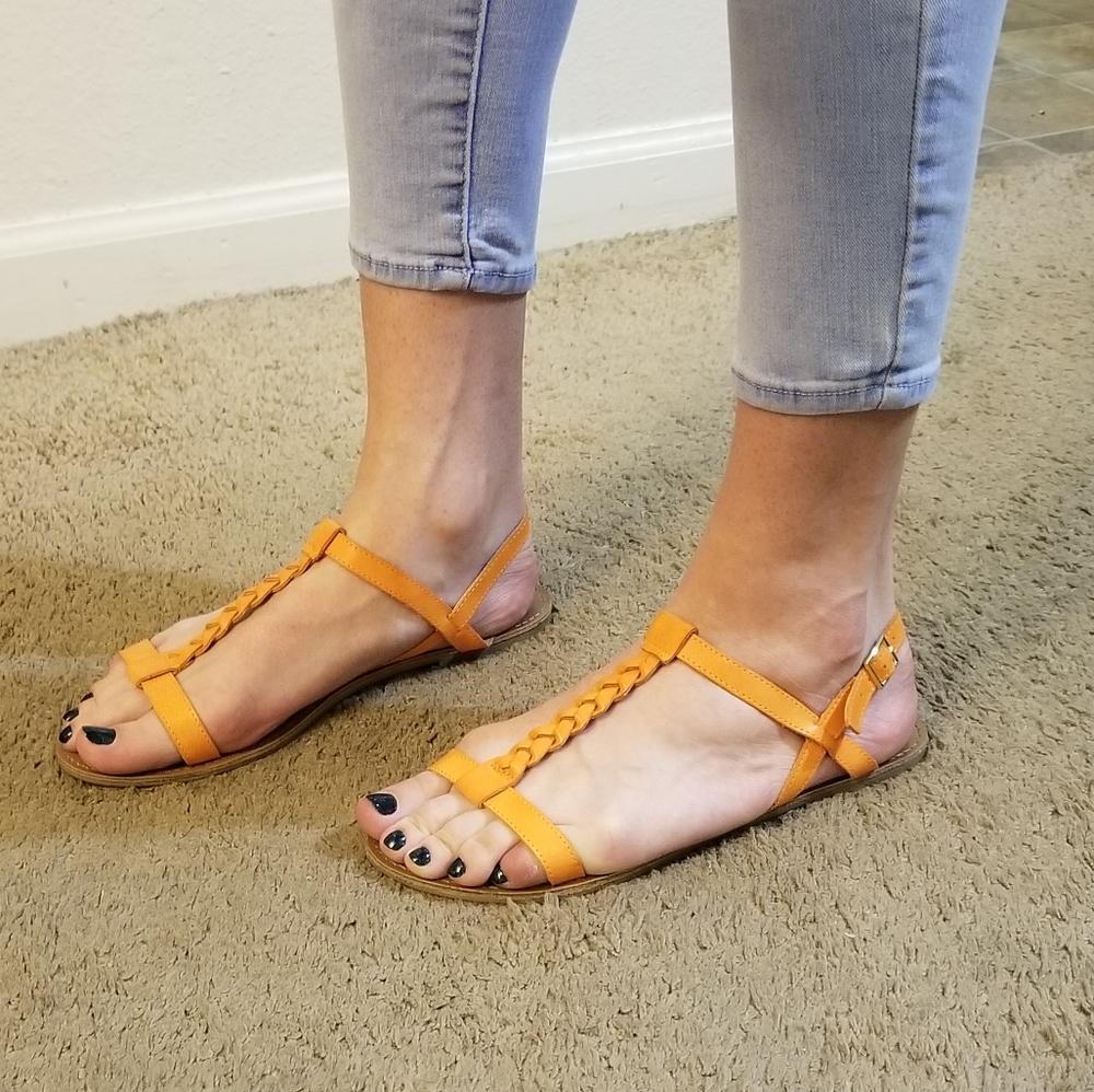 Crown Vintage - Orange Vegan Sandal